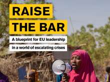 Report cover of the IRC's EU Elections 2024 report 'Raise the Bar'