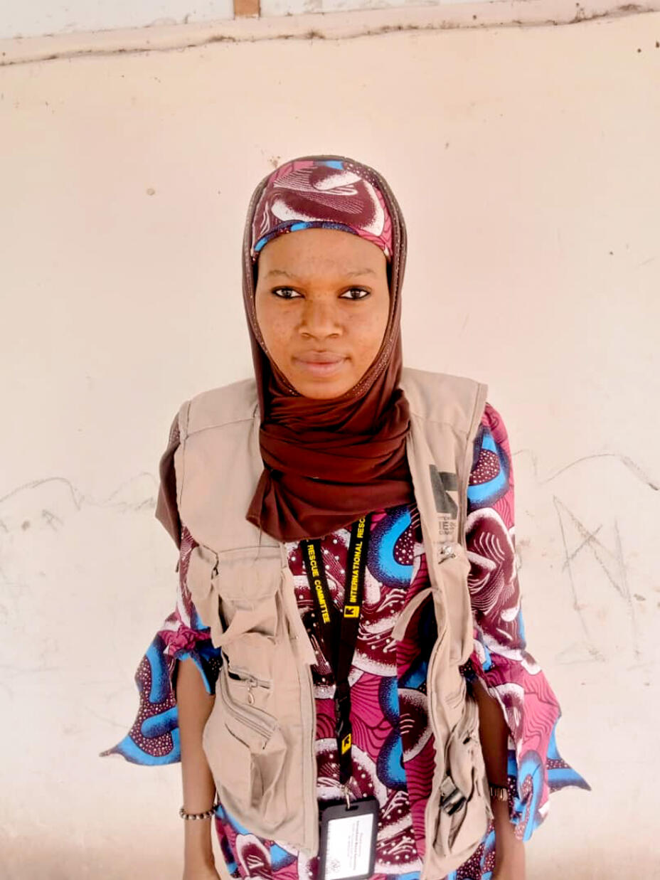 Portrait of IRC healthworker Aishatu Mamman Sakarwa