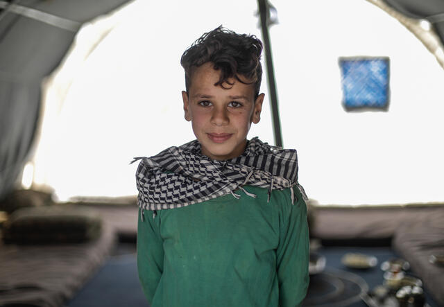 Omar, 10-year-old Syrian