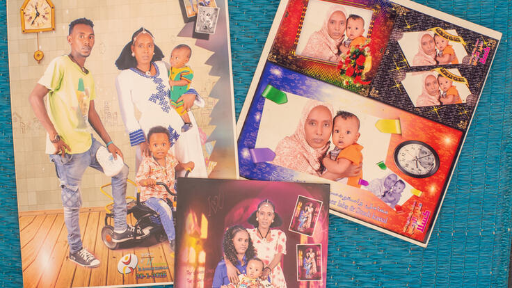The photos Mulu brought with her to Sudan